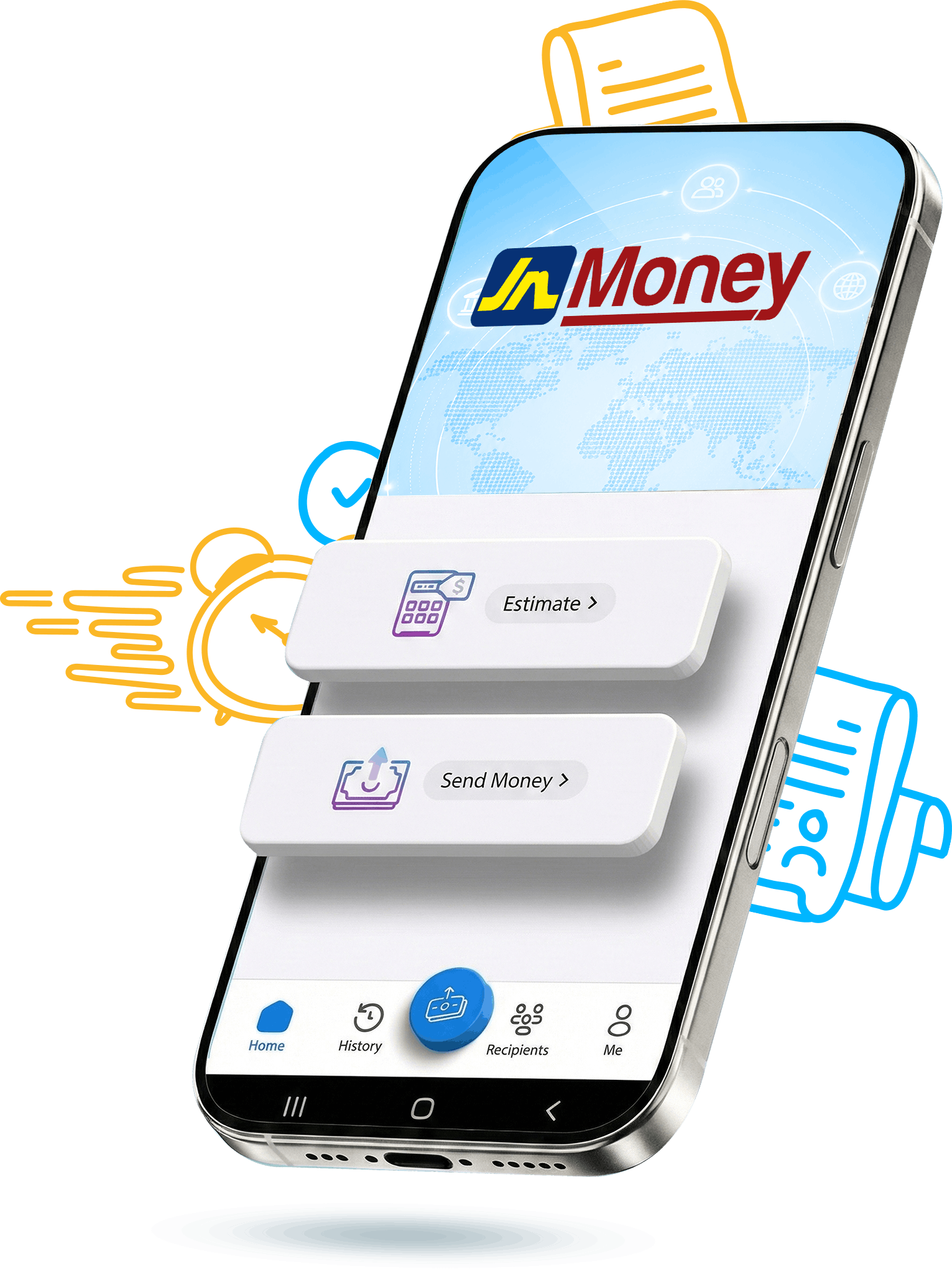 JN Money app on a phone